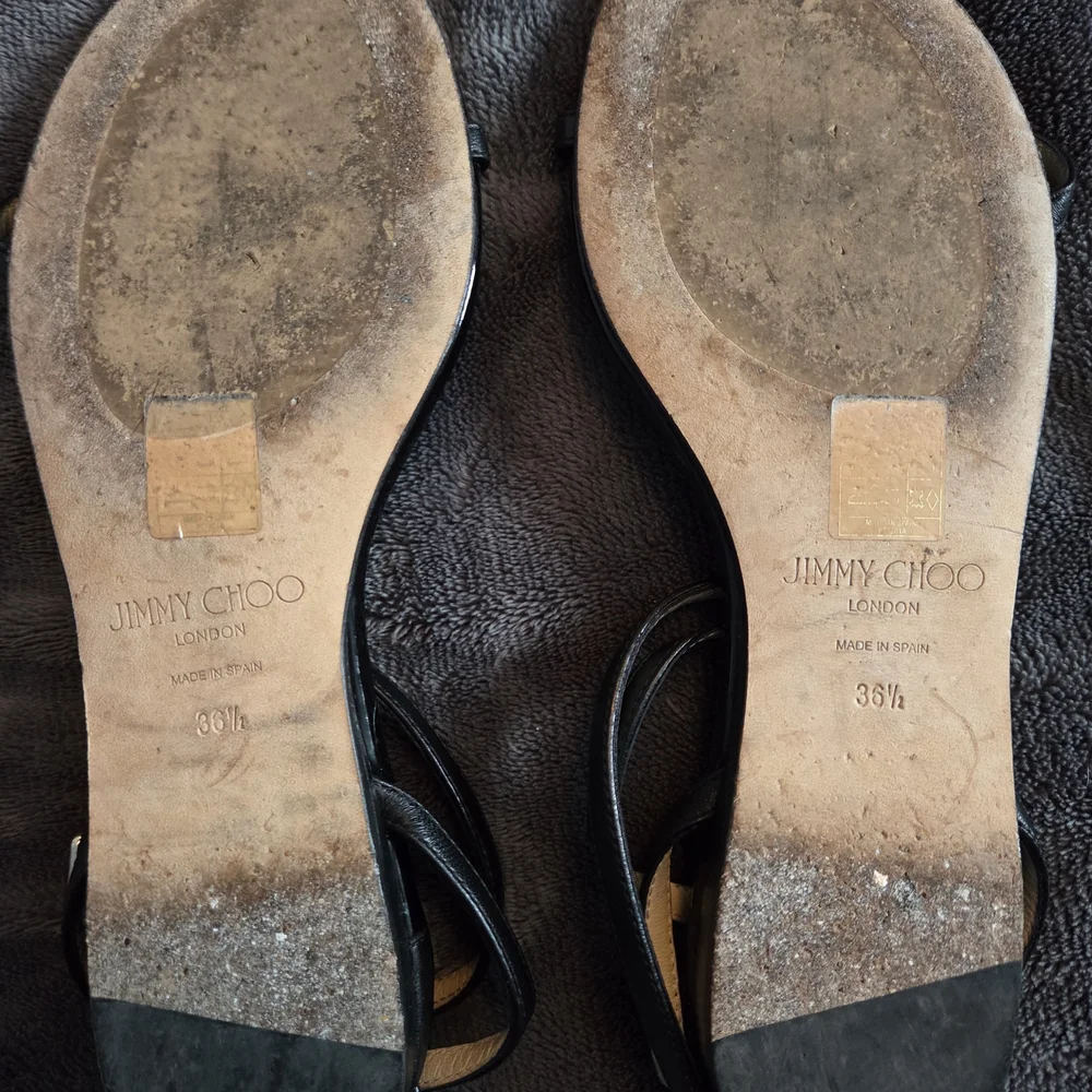 Jimmy Choo Black Sandals - Picture 9 of 11